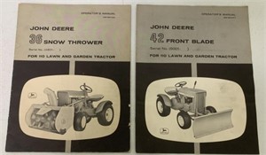 2 John Deere Operator's Manuals 36 & 42