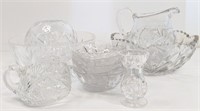 Crystal Glassware - cornflower, pinwheel etc