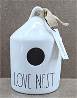 RAE DUNN Love Nest Birdhouse.