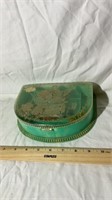 Small Plastic Jewelry Box with Contents