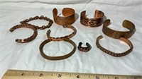 Copper Bracelets, Ring