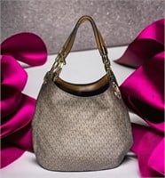 Leather Michael Kors Oval Tote