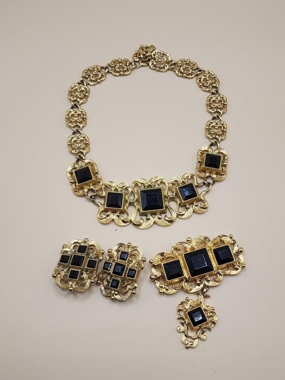 Marcella Saltz Vintage Costume Jewelry Set