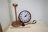 Infinity Battery Operated Wall Clock, Candle Snuff