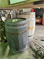 (2) wooden kegs