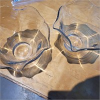 2 GLASS BOWLS