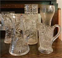 Glass Pitchers and Vases