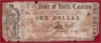 1861 NC $1 Note