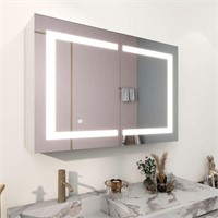 MIRPLUS 36x24 Medicine Cabinet with LED Mirror,