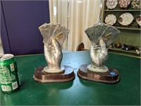 Pr. of Royal Flush Poker Hand Statues