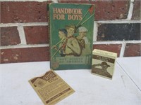 Boy Scouts Handbook, Compass & Member Card