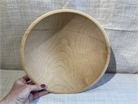 Light Colored Wooded Serving Bowl