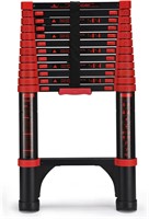 HBTower 12.5 FT Red Telescoping Ladder