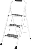 HBTower, 3 Step Ladder with Cushioned Handle and W