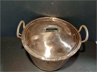 Antique Handmade French Copper Stew Pot W/Lid 66