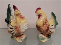 Pair of Royal Copley Chickens
