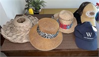 Collection of Straw Hats Ball Caps