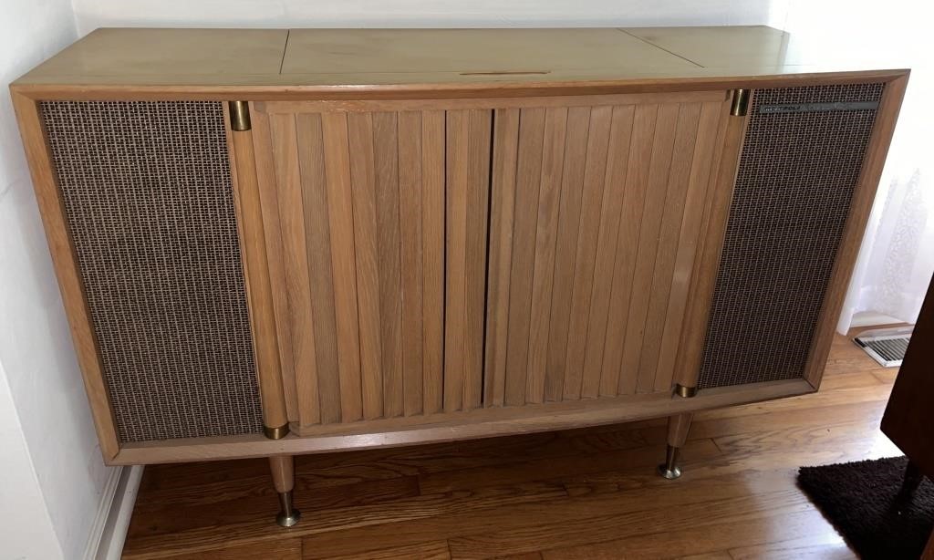 C.1960 Mid Century Motorola Haywood Stereo Console