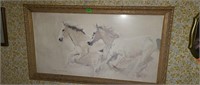 Framed Running Horse Print