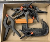 assortment of clamps