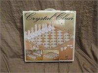 Crystal chess set new in box