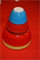 Set of 5 Pyrex Color Bowls