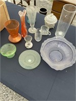 Green depression, glass, and miscellaneous