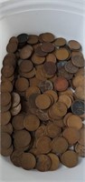 Collection of wheat pennies