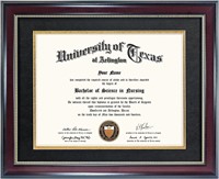Diploma Frame with Black