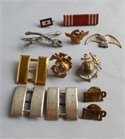Sterling Captain Bars, Navy pins, RSVP, Calvary
