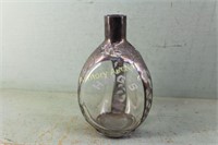 VNTG HAIG'S PINCHED WHISKEY BOTTLE SILVER OVERLAY