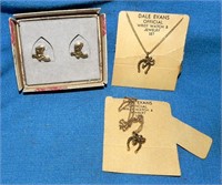 (2) 1950's Dale Evans Horseshoe Necklaces