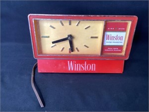 Vintage Winston Cigarette Clock