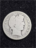 1904 Barber Half Dollar