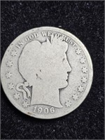 1906 Barber Half Dollar