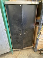 Metal cabinet on casters full of refinishing