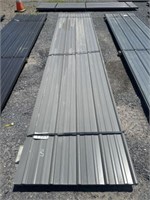 (36)New/Unused Grey 16' Roof & Siding Tin-