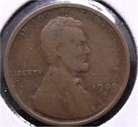 1909 S LINCOLN CENT VG