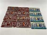 (9) VTG Missouri License Plates & (4) Modern