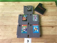 Lot of 5 Nintendo Entertainment System (NES) Games