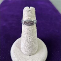 Sterling Silver Manila Ring Size 4.5,  3gr