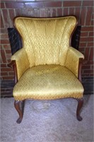 Vintage Channel Fan Back Arm Chair