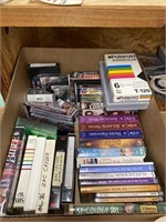 Box w/VHS & DVD's