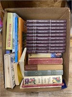 Box w/Family Bible Library Garden Books