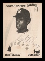 Dick Murray Autographed 1976 TCMA Rapids Giants