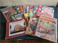 Vintage children's books and coloring books