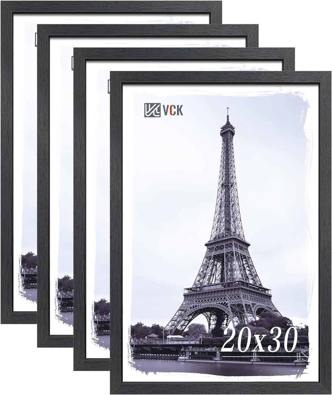 VCK Poster Frame Set of 4  20x30 Black Wood