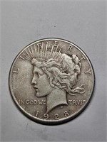 1928 Peace Silver Dollar Coin