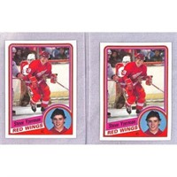 (2) 1984-85 Topps Steve Yzerman Rookies High Grade