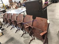 Theater seats, approx 10 feet long, some w/ damage